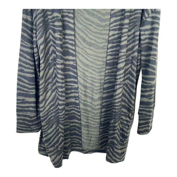 Sanctuary Womens Small Petite Black Zebra Print Open Front Cardigan Long Sleeve - Picture 4 of 9